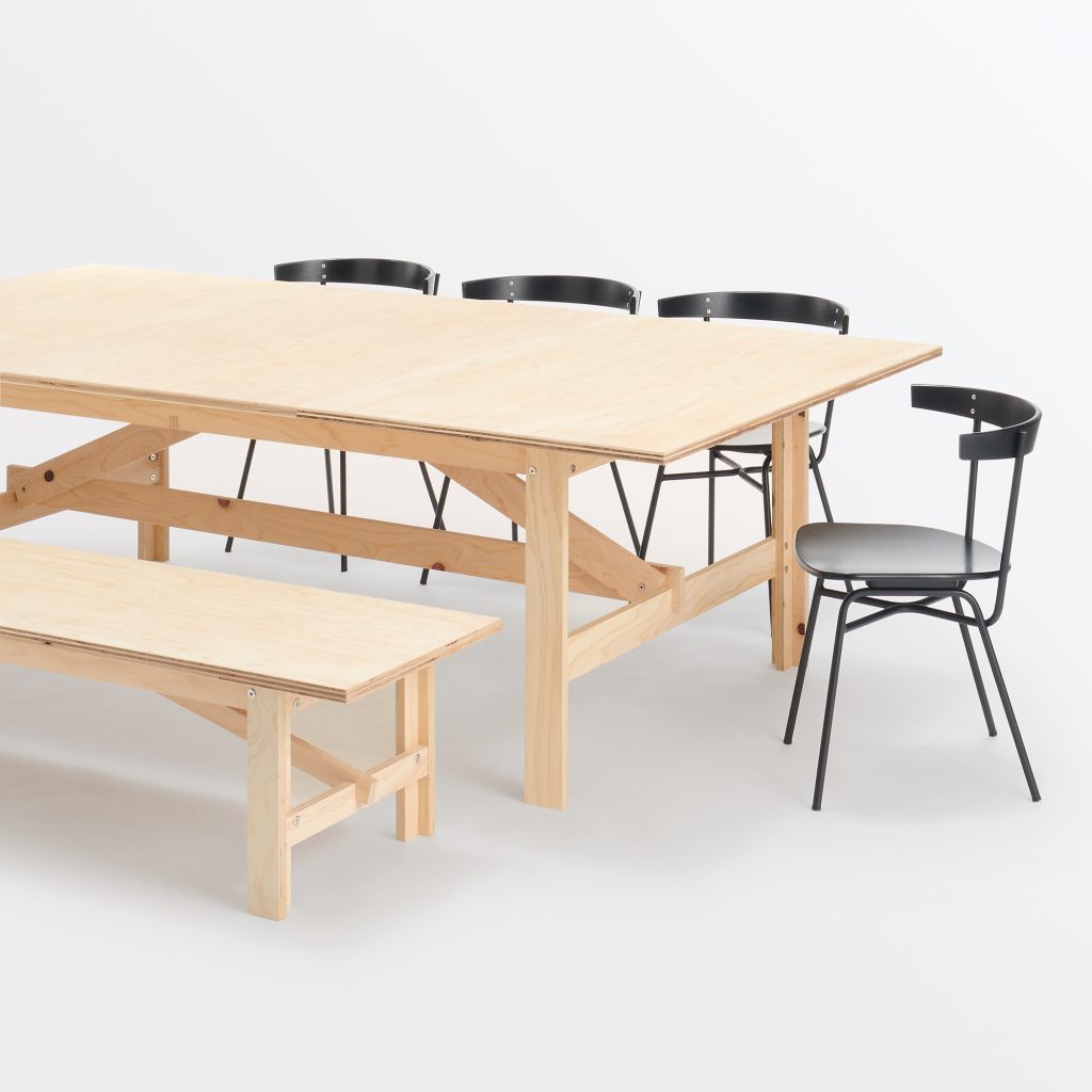 NEWS：天板もフレームも国産木材でできたオフィス家具 「ボード